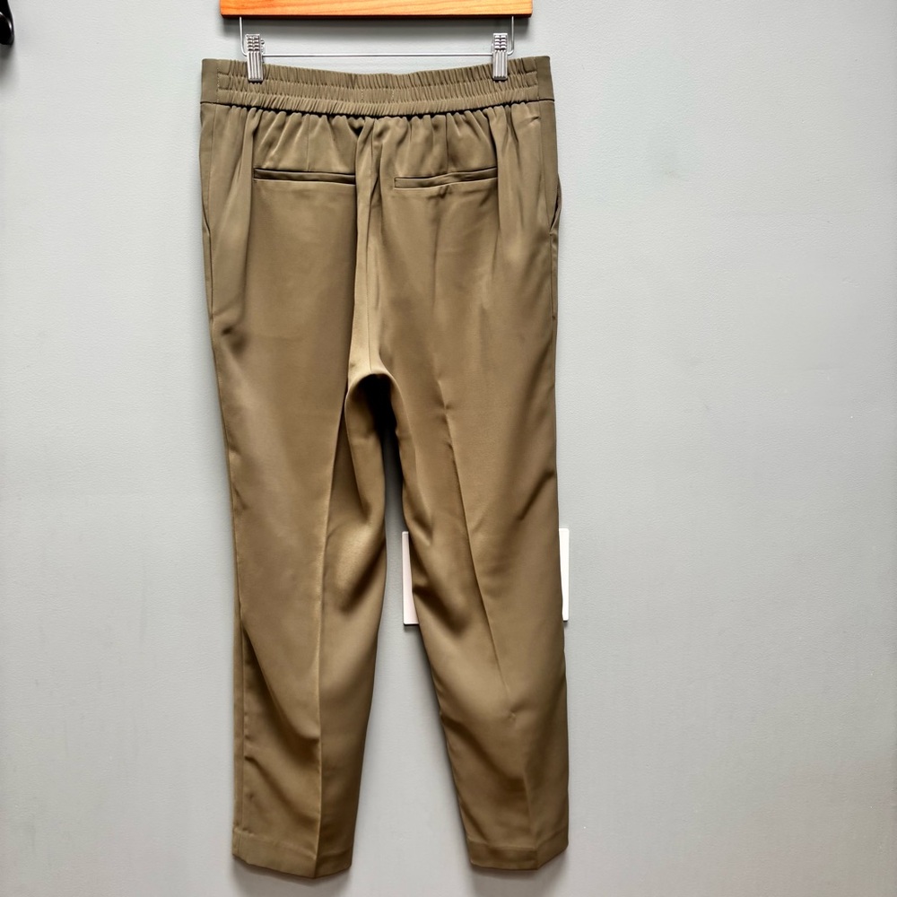 Quince Stretch Crepe Ankle Pants in Olive 10 - Picture 8 of 11